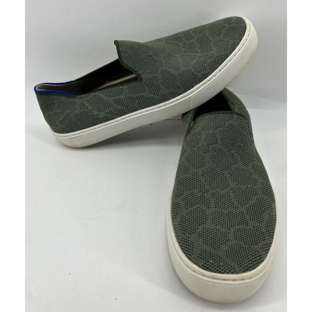 Rothy's The Original Slip On Comfort Sneaker Safari Green Women's Size 8